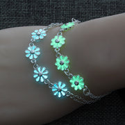 Halloween glow-in-the-dark flower bracelet