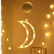 Star String Lights LED Christmas Curtain Lights Indoor Bedroom Home Party Decoration Snowman Christmas Tree Holiday Lights