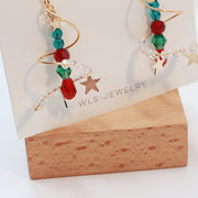 Star Earrings Stud Earrings Christmas Tree Women