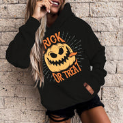 Women's Halloween Pumpkin 3D Print Casual Hoodie