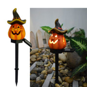 Creative Solar Outdoor Garden Halloween Pumpkin Lantern Resin Handicrafts Garden Festival Atmosphere Decorative Insert Light