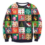 UGLY CHRISTMAS SWEATER Vacation Santa Elf Funny Women's Men Sweaters Tops Autumn Winter Clothing