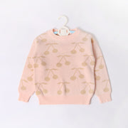 New girls cherry sweater