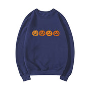 Halloween Evil Pumpkin Head Sweater Funny Printed Fashion Party Hoodie