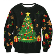 UGLY CHRISTMAS SWEATER Vacation Santa Elf Funny Women's Men Sweaters Tops Autumn Winter Clothing