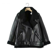 Winter Faux Lamb Leather Jacket