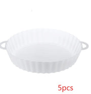 Air Fryer Tray Silicone Kitchen Supplies Air Fryer Silicone Pot Grill Pan Accessories Disposable Paper Liner