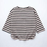 Fashion Striped Print Kids Baby Girls Clothes Cotton Long Sleeve T Shirts For Children Girls Autumn Spring Baby Clothing