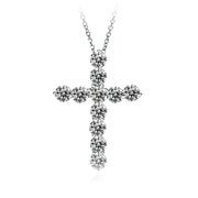 Fashion Jewelry Cross Necklace Zircon Finely Inlaid Pendant 3