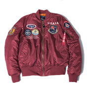 Fat Man Functional MA-1 Bomber Jacket Jacket Workwear Men