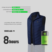 Heated Vest Smart Electric Heating Jacket Men Women Waistcoat Winter