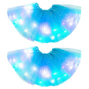 Magical & Luminous  LED Princess Halloween Tutu Skirt Sequins Shiny Skirt