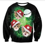 UGLY CHRISTMAS SWEATER Vacation Santa Elf Funny Women's Men Sweaters Tops Autumn Winter Clothing