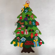 DIY Felt Christmas Tree New Year Toddler Kids Handmade Gift Toys Door Wall Hanging Ornaments Holiday Party Home Decoration Set