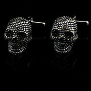 New Skull Head Cufflinks Halloween Ghost Head Cuff Nails French Shirt Cuff Enamel