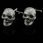 New Skull Head Cufflinks Halloween Ghost Head Cuff Nails French Shirt Cuff Enamel