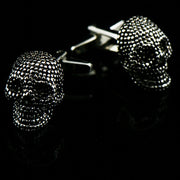 New Skull Head Cufflinks Halloween Ghost Head Cuff Nails French Shirt Cuff Enamel