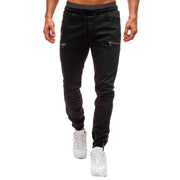 White Pants Jeans Trousers For Men Retro Party Work Men's