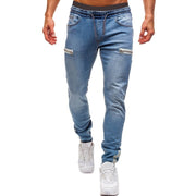 White Pants Jeans Trousers For Men Retro Party Work Men's