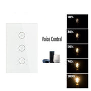 Manufacturers Supply Smart Dimmer Switch 120 Type Wifi Touch Switch Alexa Stepless Dimming Remote Control 3