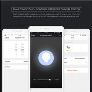 Manufacturers Supply Smart Dimmer Switch 120 Type Wifi Touch Switch Alexa Stepless Dimming Remote Control 4
