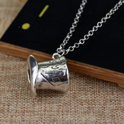 Classic Movie Necklace Vintage Mad Hatter Hat Pendant Link Chain Alloy Pendant Jewelry Accesories For Women