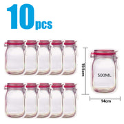 Reusable Snack Storage Bag Nut Biscuit Waterproof Sealed Food Storage Bag Snack Storage Travel Food Bag Kitchen Tools