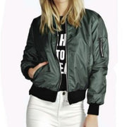 Sportswear Short Bomber Jacket Coat Autumn Women