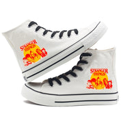 Stranger Things Couple High-top Canvas Shoes