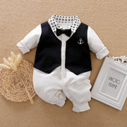 Gentleman's Baby Clothes, Long-sleeved Baby Clothes, Gentleman's Romper