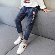 Kids Boys Jeans Baby Clothes Classic Pants Children Denim Clothing Boy Casual  Long Trousers  5-13Y