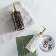 Marble Ceramic Lotion Shampoo Bottle Bathroom Accessories 4