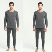 Thermal Underwear Suit Men's Round Neck Polyester Thin Autumn Clothes Winter