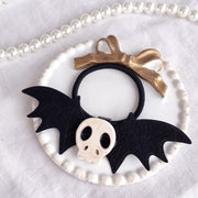 Gothic Lolita Halloween Skull Bat Blavk Wings Hairpin Cosplay Girl Hair Accessories Hair Clip Headdress