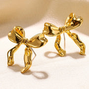 Bow Earrings Simple Style Fashionable And Versatile Earrings