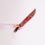 Blood knife halloween decoration