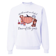 Pumpkin print hoodie