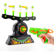 Shooting Games Toy For Age 6,7,8,9,10,Years Old Kids, Boys-Glow In The Dark Foam Blaster Toy With 10 Floating Ball Targets And 3 Foam Dart-Ideal Gift