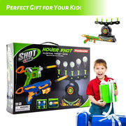 Shooting Games Toy For Age 6,7,8,9,10,Years Old Kids, Boys-Glow In The Dark Foam Blaster Toy With 10 Floating Ball Targets And 3 Foam Dart-Ideal Gift