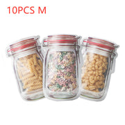 Reusable Snack Storage Bag Nut Biscuit Waterproof Sealed Food Storage Bag Snack Storage Travel Food Bag Kitchen Tools