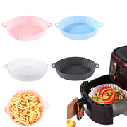 Air Fryer Tray Silicone Kitchen Supplies Air Fryer Silicone Pot Grill Pan Accessories Disposable Paper Liner