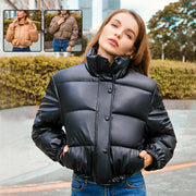 New Bread Coat Winter Warm Stand Collar Short Coat Y2K Cotton Jacket Women's Clothing