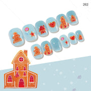 Christmas Cute Children Nails 24 Pieces Wearable