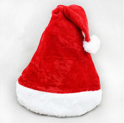 Christmas Goods Christmas Dense Velvet Short Plush Santa Hat New Super Soft Christmas Hat