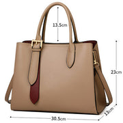 Leather handbags atmospheric messenger bag