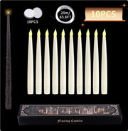 20LED Floating Candles With Candle Sticks 13