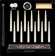 20LED Floating Candles With Candle Sticks 14