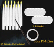 20LED Floating Candles With Candle Sticks 7