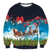 UGLY CHRISTMAS SWEATER Vacation Santa Elf Funny Women's Men Sweaters Tops Autumn Winter Clothing