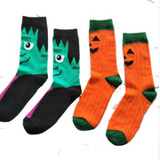 Personality Halloween Pumpkin Socks Fashion Funny Cute Happy Cartoon Male Sock Autumn Comfortable Stitching Pattern Cotton Socks